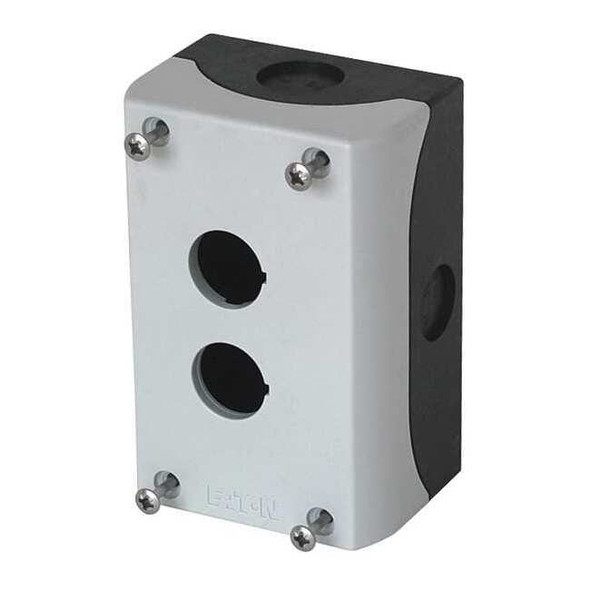Eaton Pushbutton Enclosure,6.02 in W,Polymer M22-I2-PG