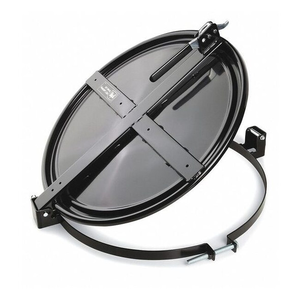 Pig Drum Lid, Black, Steel, 23.5 in L DRM659-BK