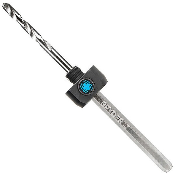 Spyder HoleSawArbor,5/8"-18,For:1-3/8"to6-5/8" 600635P