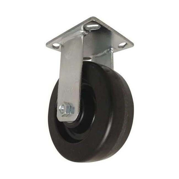 Rwm Plate Caster, Rgd, Phenolic, 6", 1200 lb, B 47-DUR-0620-R