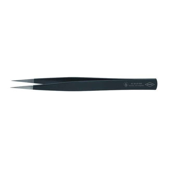 Knipex Precision Tweezers,SS,Straight,4 23/32"L 92 28 69 ESD