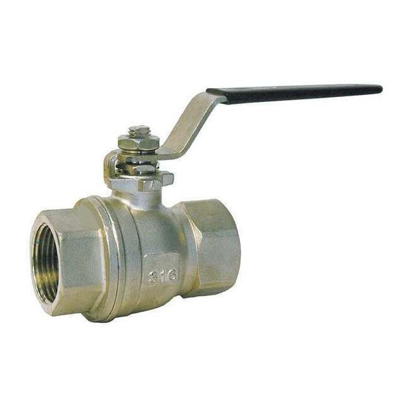 Manufacturer Varies 1-1/2" FNPT Stainless Steel Ball Valve Inline G-SSF-150
