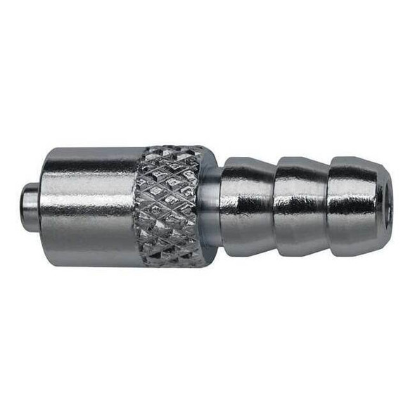 Male Luer Barb Adapter, Male, 303 Stainless Steel, Silver