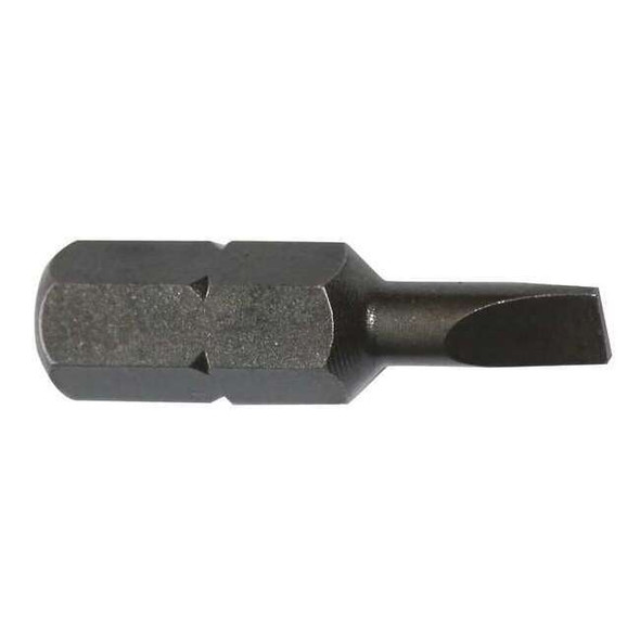 Apex Tool Group Torsion Bit, SAE, 1/4", Hex, 4F-5R, 1", PK5 445-1X-5PK