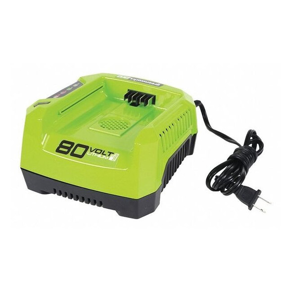 Greenworks Battery Charger, 120V AC, (1) 80V GCH8040