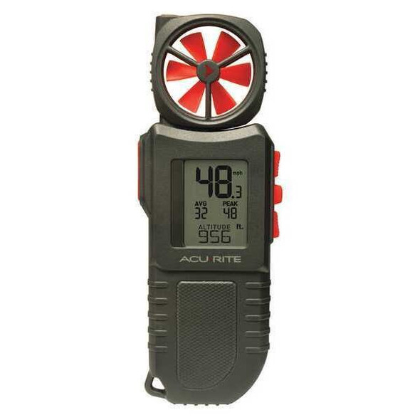 Acurite Anemometer,0 to 199 Velocity (FPM),LCD 00256M