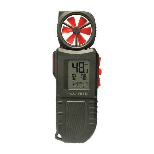 Acurite Anemometer,0 to 199 Velocity (FPM),LCD 00256M