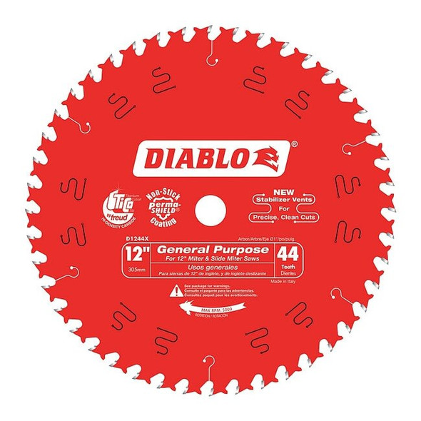 Diablo 12",44-Teeth Circular Saw Blade D1244X