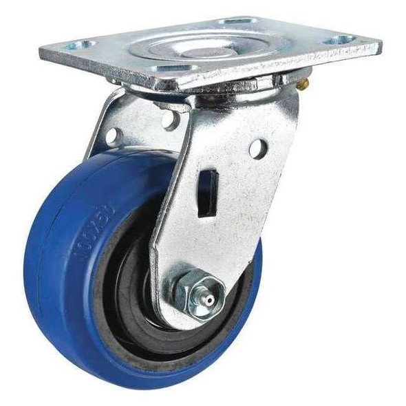 Manufacturer Varies Swivel Plate Caster,Rubber,4 in.,400 lb. P21S-EP040K-14-001