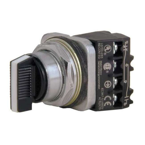 Siemens SelectorSwtch,Non-Illum,3Pos,30mm,Chrome 52SA2CABA2
