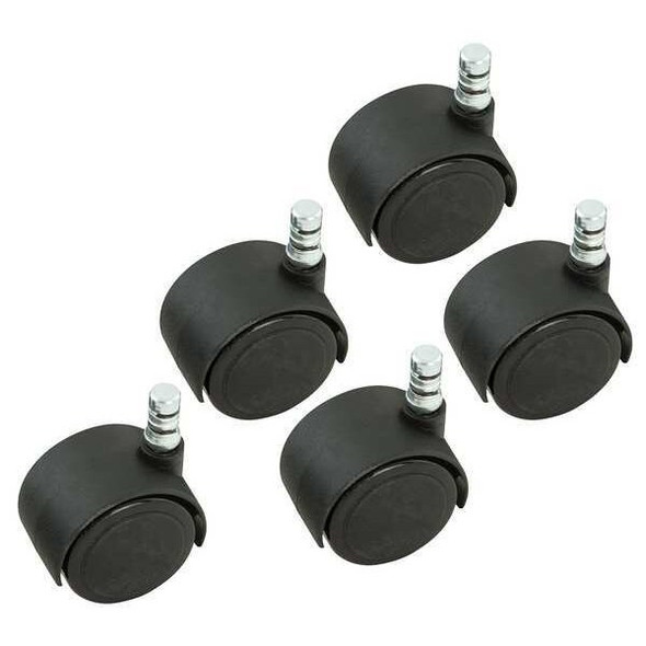 Manufacturer Varies Twin Wheel Swivel Caster,Polyurethane,110 lb,PK5 64328
