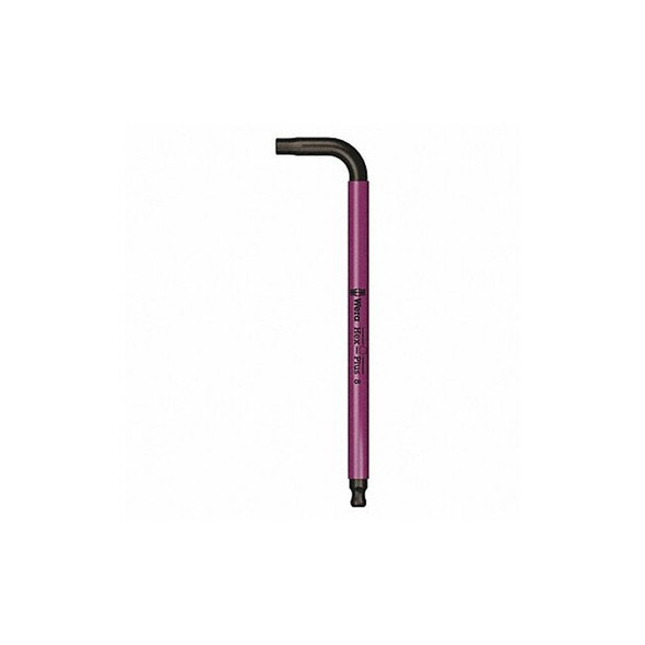 Plain L Key Hex Key, 8 mm Tip Size, 7 11/16 in Long, 1 7/16 in Short
