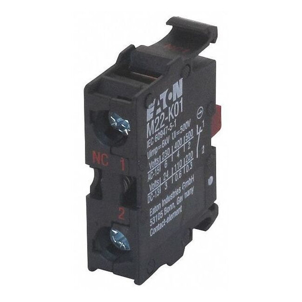Eaton ContactBlock,Black,1NC,22mm,M22,M22M M22-K01