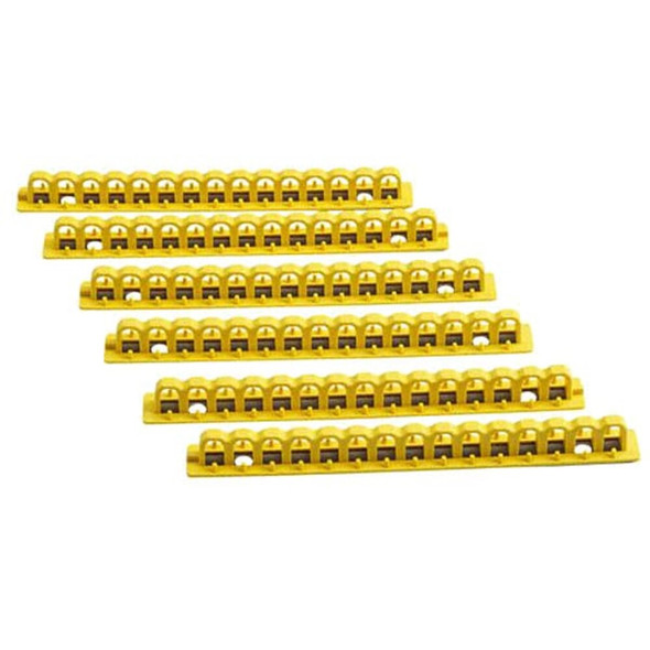 Brady EZ PANEL 8 IN  STANDARD LOCK RAIL,PK6 51260