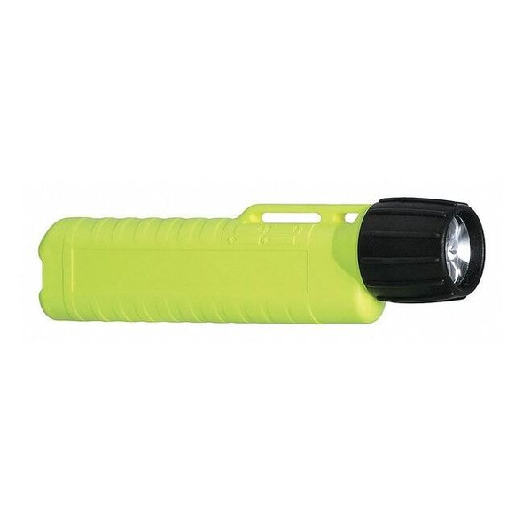 Pacific Helmets Safety Yellow LED Handheld Flashlight, Alkaline AA, 120lm 514431