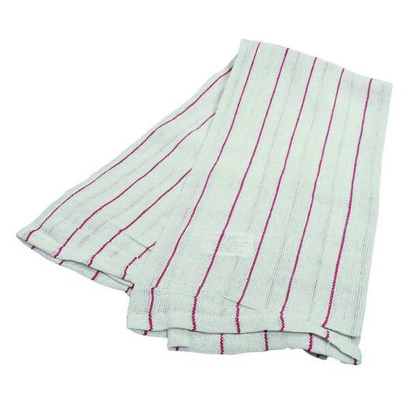 R & R Textile Glass Towel,25" L,Cotton,Red/White,PK12 31606 R & R Textile Glass Towel,25" L,Cotton,Red/White,PK12 31606