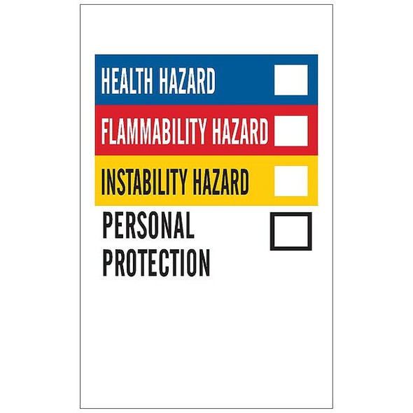 Brady HMIGLabel,2inH,1-1/4inW,Paper,PK500 58268