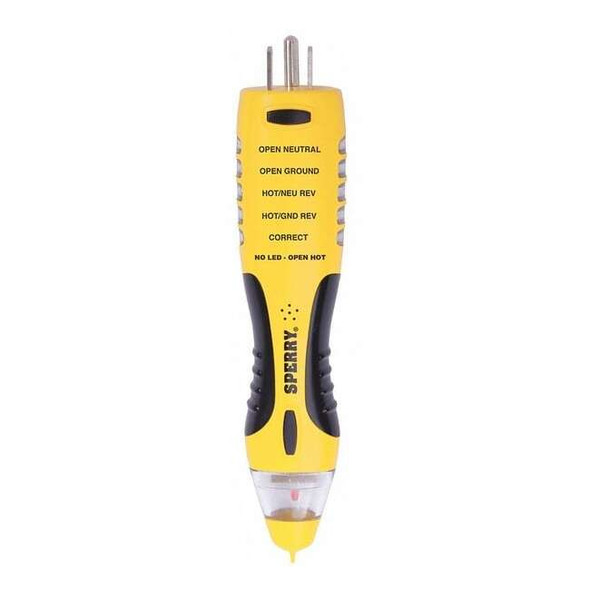 Sperry Instruments Non-ContactVoltandGFCICombinationTester VD7504GFI