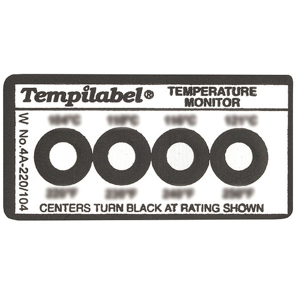 Tempil Non-Reversible Temp Indicator,Strip,PK10 26708