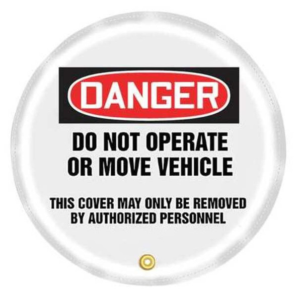 Accuform Steering Wheel Cover,Do Not Operate,24 KDD832