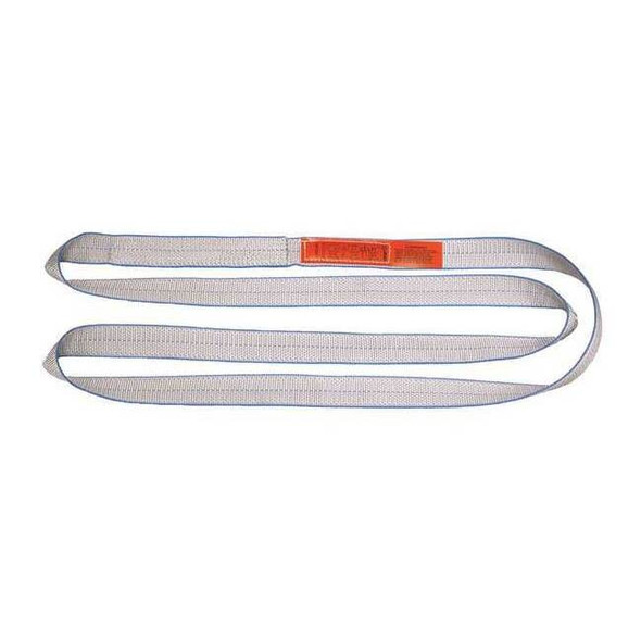 Lift-All Web Sling, Type 5, 6 ft L, 2 in W, Polyester, Silver EN2802TX6