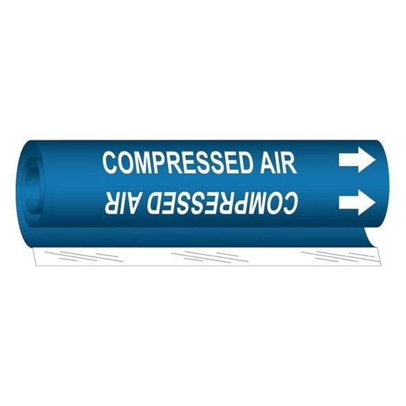 Brady Pipe Mrkr,Compressed Air,1-1/2to2-3/8 In, 5660-I 5660-I