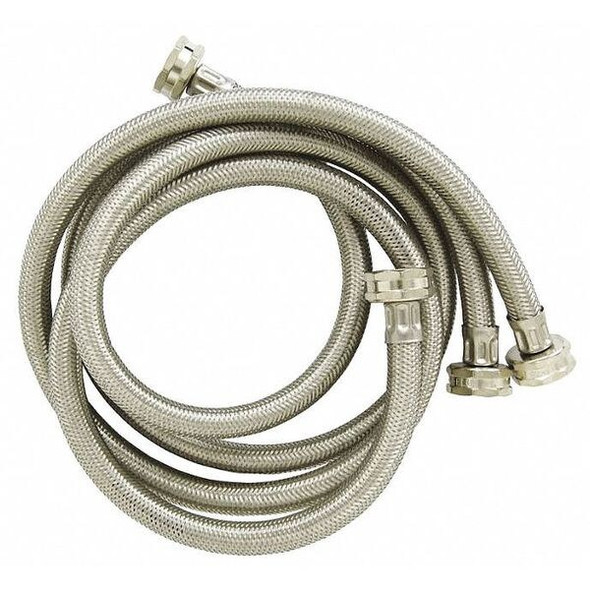 Ez-Flo Eastman Hose,4 ft.,Stainless Steel,PK2 48370