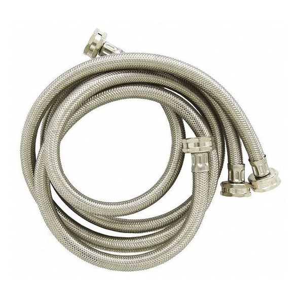 Ez-Flo Eastman Hose,4 ft.,Stainless Steel,PK2 48370