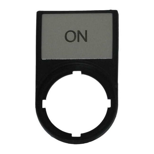 Eaton Legend Plate,Rectangular,Black M22S-ST-GB6