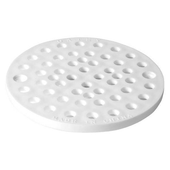 Oatey Floor Drain Grate,6-3/4 in.,White 42021