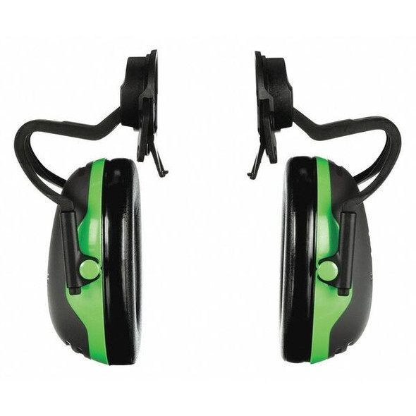 Peltor X1 Hard Hat Mounted Ear Muffs, 20 dB, 21 dB NRR, Passive, Foldable, Black