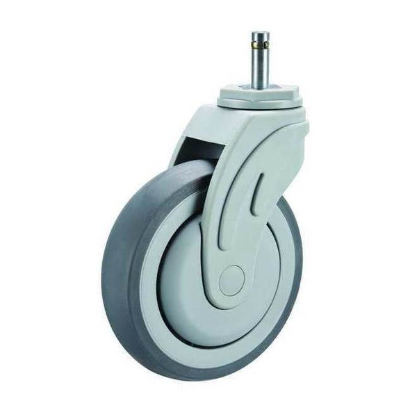 Manufacturer Varies Swivel Stem Caster,TPR,5 in.,300 lb. P17S-RP050K-SG1-001