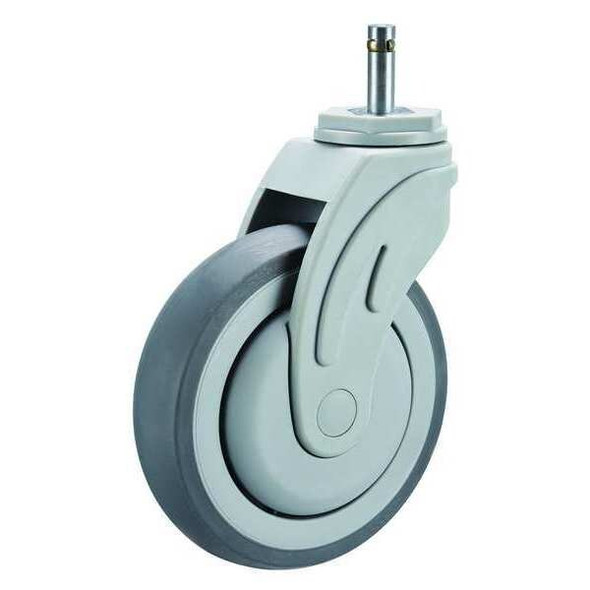 Manufacturer Varies Swivel Stem Caster,TPR,5 in.,300 lb. P17S-RP050K-SG1-001