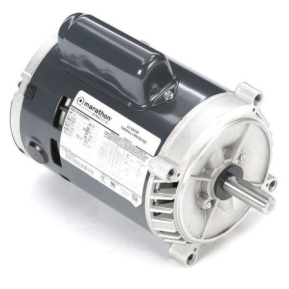 Leeson Jet Pump Motor, Capacitor-Start, 1/2hp 5KC36JN268X