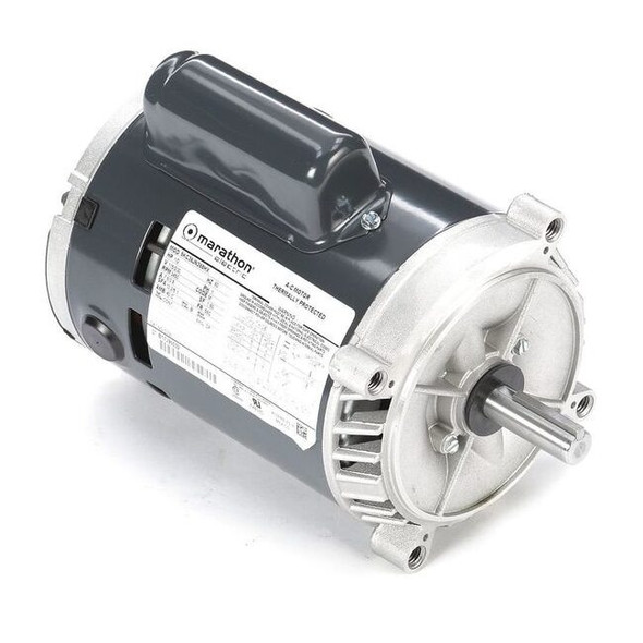 Leeson Jet Pump Motor, Capacitor-Start, 1/2hp 5KC36JN268X