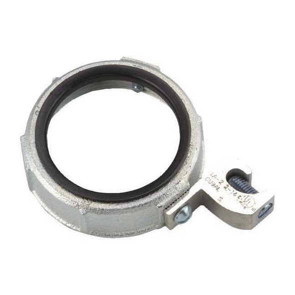 Raco IMC Bushing, 1/2 in, Threaded, Iron, Plain, Gray 1262DC