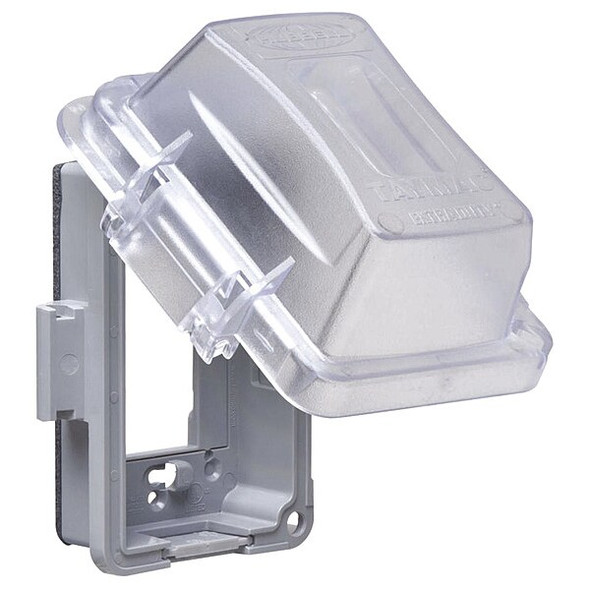 Taymac While In Use Cover,2-3/4" D,1 Gang,Clear MM420C