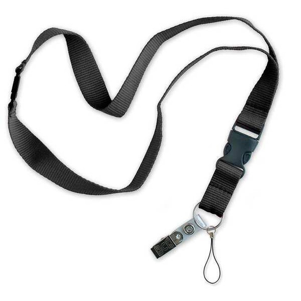 Lucky Line Key Accessory,Lanyard, Black,PK5 6412005