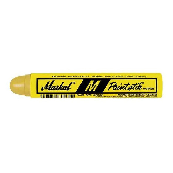 Markal Paint Crayon, Large Tip, Yellow Color Family, 12 PK 81921