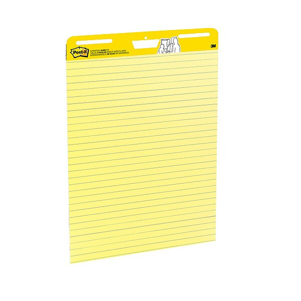 Post-It Easel Pad,1 in. Ruled,Yellow,25in x 30in 561 Post-It Easel Pad,1 in. Ruled,Yellow,25in x 30in 561