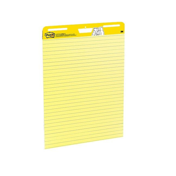 Post-It Easel Pad,1 in. Ruled,Yellow,25in x 30in 561