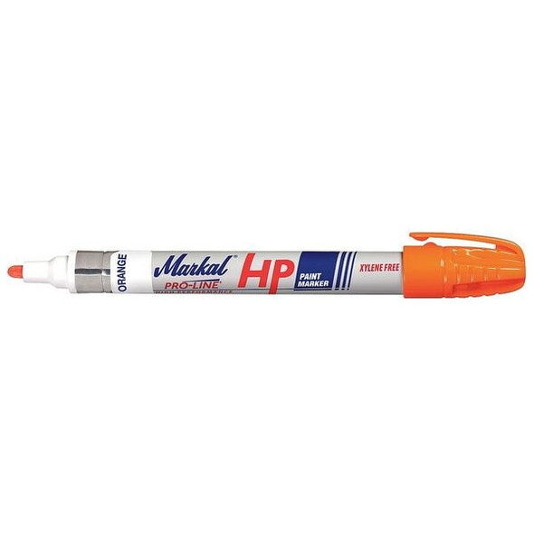 Markal Paint Marker, Medium Tip, Orange Color Family, Paint 96964