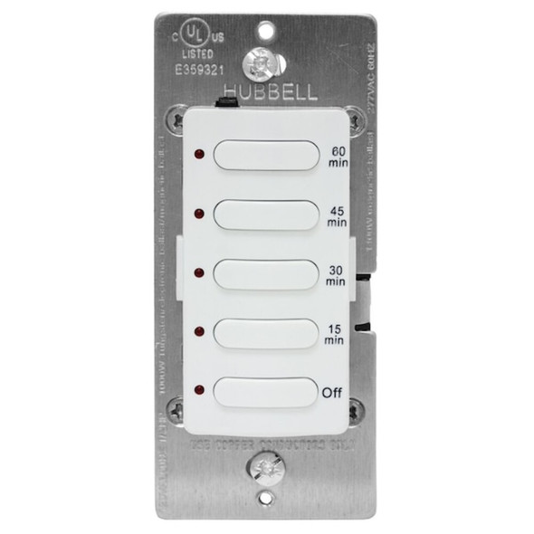 Hubbell Wiring Device-Kellems Countdown Timer, White, 120-277V AC DT5060W