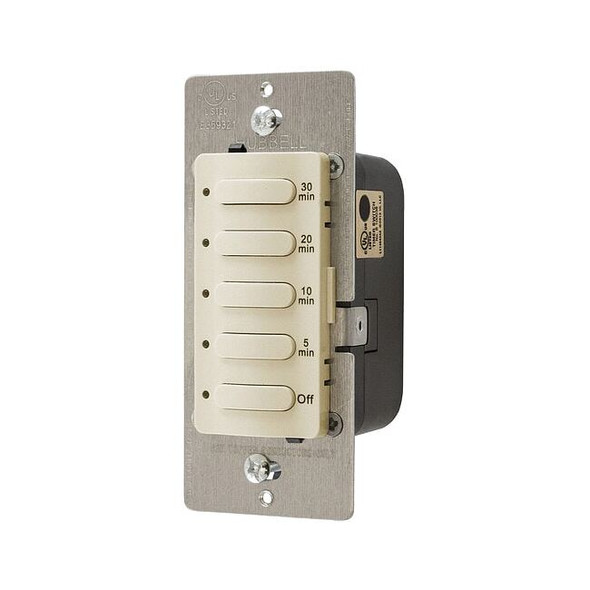 Hubbell Wiring Device-Kellems Countdown Timer, Ivory, 120/277V AC DT5030I