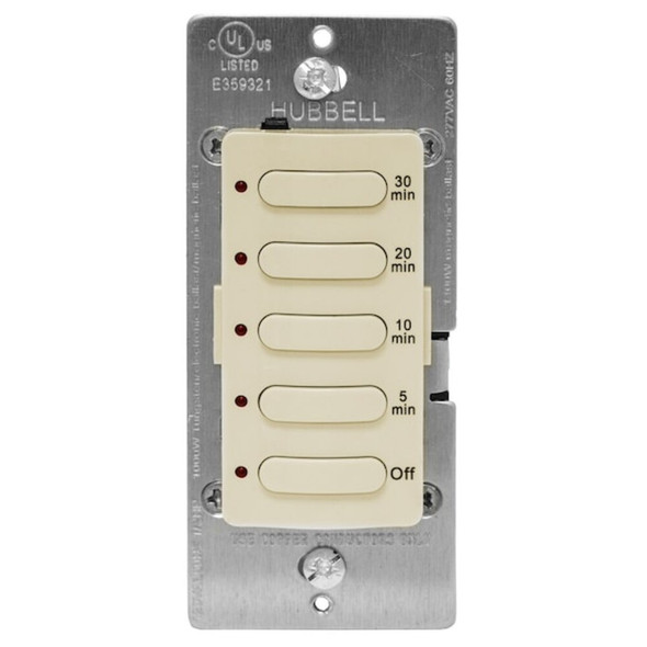 Hubbell Wiring Device-Kellems Countdown Timer, Ivory, 120-277V AC DT5030I
