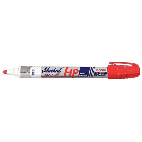 Markal Paint Marker, Permanent, Red 96962