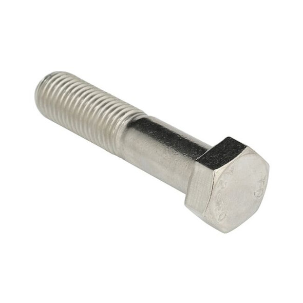 A2, M20-2.50 Hex Head Cap Screw, Plain Stainless Steel, 90 mm L, 5 PK