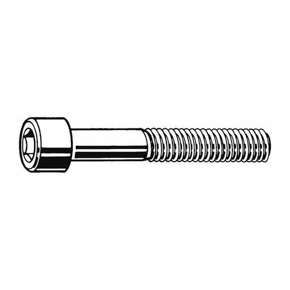 7/16"-20 Socket Head Cap Screw, Socket, Black Oxide Steel, 3-1/2 in Length, 5 PK
