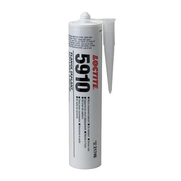 Loctite Sealant, 300 ml, Cartridge, Black, Silicone Base, SI 5910 231232