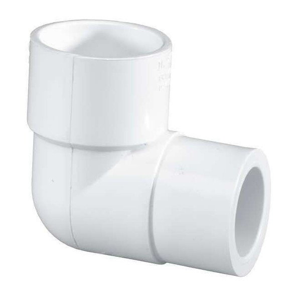 PVC Elbow, 90 Degrees, Socket x FNPT, 1-1/2 in Pipe Size